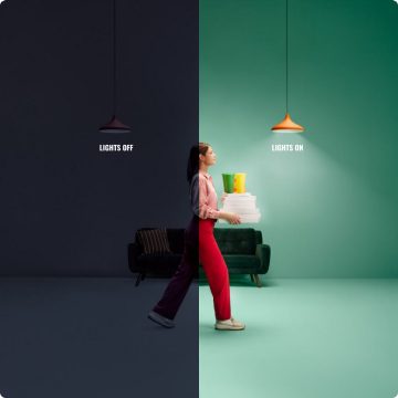 Lampen die beweging detecteren met Spacesense